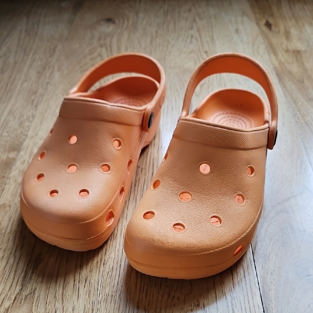 Ladies Orange Clogs